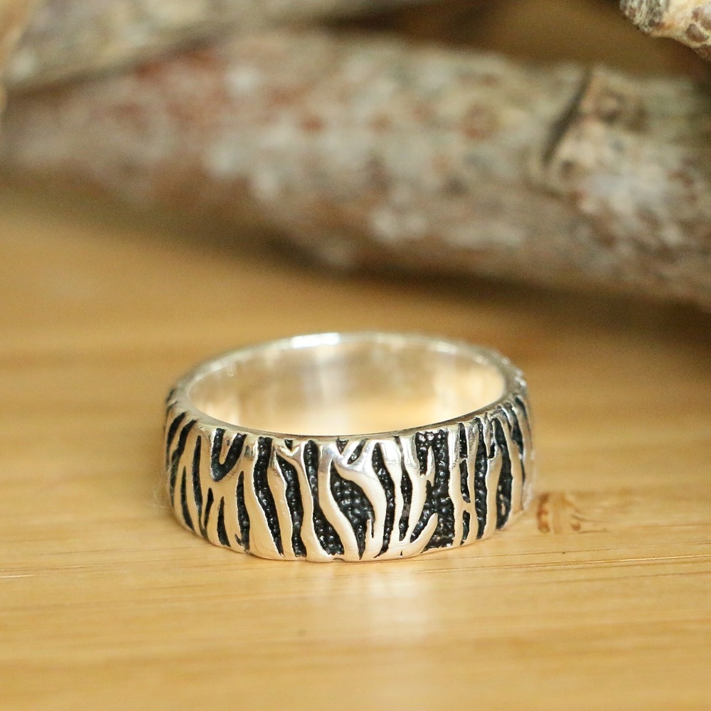High Quality 925 Sterling Silver Men's Wedding Rin